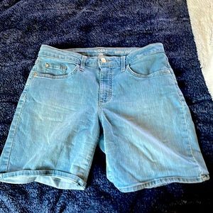 Blue denim jean shorts